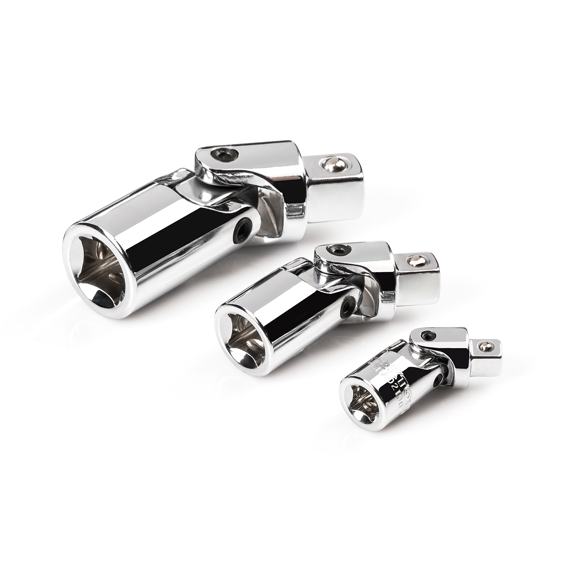 TEKTON 1/4, 3/8, 1/2 Inch Drive Universal Joint Set (3-Piece) | SHA99004